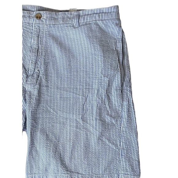 Vineyard Vines Seersucker Striped Blue Shorts Men's Size 38 Cotton - Picture 2 of 6
